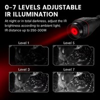 Lunettes de vision nocturne numériques NV4300 4K UHD avec écran de 2 pouces, infrarouges, portée de vision de 250-300 m, étanches IP54, enregistrement vidéo pour