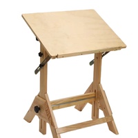 Table à dessin en bois de hêtre réglable, fabrication directe d'usine, bureau d'art inclinable, chevalet de peinture, croquis, architecture, conception, vente en gros OEM