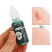 Agent hémostatique liquide antibactérien pour soins des ongles pour salons de manucure - Petites bouteilles bleues et vertes