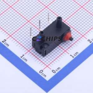 DF1-000CY-1 Limit Switch Through hole Component (THT) Switch Single Pole Double Throw Round Plunger 14.7mm 5.4mm - Product Image 1