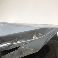 Sac en plastique laminé recyclable, refermable, personnalisé, grand format, avec dos en aluminium, face avant transparente, fermeture éclair, impression en héliogravure, découpe, protection ESD