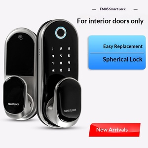 Serrure électronique sans clé à empreinte digitale de remplacement pour porte intérieure en bois ou porte de bureau en acier inoxydable - Product Image 4