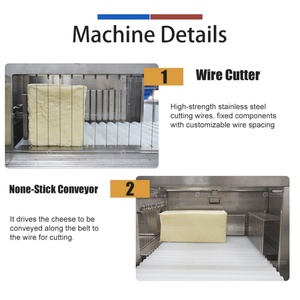 Stainless Steel Single/Double-Cut Cheese Cutting Machine Cheese <b>Slices</b>, Sticks, Cubes Wire Cutter Machine - Product Image 4