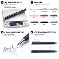 Bolígrafo de Gel Metálico Promocional de Alta Calidad de 0.5 mm, Regalo Empresarial, Bolígrafo de Firma con Logotipo Personalizado