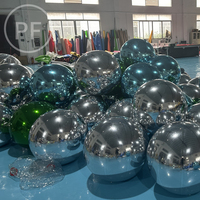 Boule métallique gonflable géante Boule miroir gonflable décorative Ballons métalliques Grandes boules miroir gonflables géantes brillantes