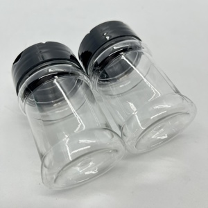 Frasco de Especias PET de 60/80/90 ml con Etiquetado / Mini Contenedor de Plástico Desechable para Almacenar Sal, Hierbas y Pimienta - Product Image 3