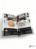Menu de restaurant personnalisé avec design spécial, couleur personnalisée, impression offset, carton ondulé, catalogue, brochure, impression brillante personnalisée