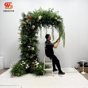 Arche de roses blanches en soie artificielle lisse, décoration de mariage, taille personnalisable pour la décoration de fête de mariage - Product Image 6