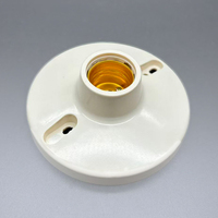 Base de support de lampe en porcelaine VNX de 4 pouces pour douilles d'ampoules E27 / Support de lampe E27 pour ampoule A19 / Matériel en bakélite