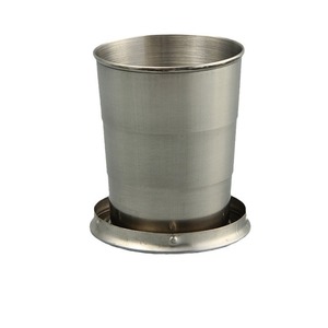 Gobelet pliable en acier inoxydable 65*32mm, vaisselle portable d'extérieur, verre à vin multi-usages, style simple - Product Image 2