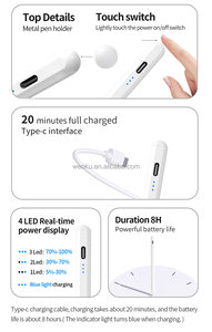Lápiz Óptico Universal de Alta Sensibilidad para Tablet, Activo y Capacitivo, con Atracción Magnética, Punta Reemplazable, de Aluminio, con Batería de Larga Duración - Product Image 4