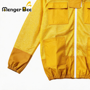 New Ventilated Half Beekeeping <b>Suit</b> 3 Layer Mesh Anti Sting <b>Bee</b> Jacket with Detachable Round Hood 6 Months Warranty - Product Image 5