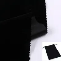 Yüksek tekstil dayanıklı naylon akın kadife siyah kadife döşemelik kumaş takı ekran