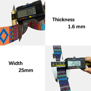 뜨거운 판매 맞춤형 2.5CM 승화 인쇄 스타일 강한 칼라 가죽 끈 하네스 폴리에스터 웨빙 승화 웨빙 - Product Image 2