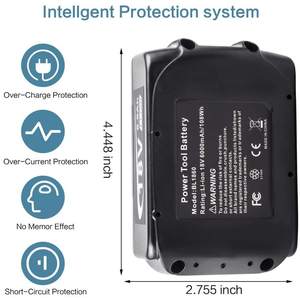 Baterías de iones de litio de 18V para MAKITA, recambio para BL1830, BL1840, 1845, BL1860, BL1850B - Product Image 6