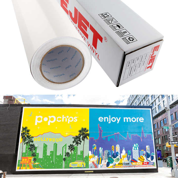 Cast Pvc Sticker Polymeric Removable Printable Adhesive Cast Grey PVC