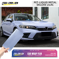 Film de protection de peinture automobile PET Liquid Metal Deluxe Lilac, film vinyle pour enveloppement de voiture, changement de couleur de la carrosserie, anti-rayures