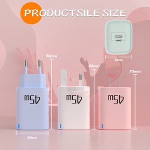 Venta al por mayor US EU UK PD 45W adaptador de carga para <span class=keywords><strong>iPhone</strong></span> 15 16 17 12 13 <span class=keywords><strong>11</strong></span> <span class=keywords><strong>tipo</strong></span> C adaptador de carga rápida adaptador de corriente cargador de pared - Product Image 5