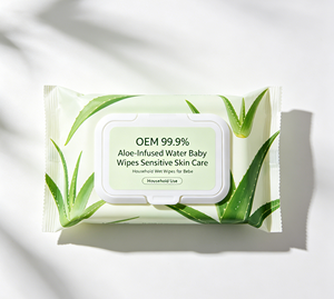 Toallitas Húmedas para Bebé con 99.9% de Aloe Vera, Cuidado de la Piel Sensible, Toallitas Húmedas para Bebés - Product Image 1