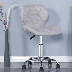 LE Nordic Velvet Modern Luxury Home bar Chair Metal Bar Stools High Chair Hotel Fabric Silla Swivel bar Stool Kitchen <b>Furniture</b> - Product Image 2