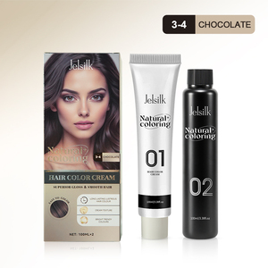 Jelsilk OEM Crema de <span class=keywords><strong>tinte</strong></span> de cabello permanente profesional para cabello normal Paleta de colores fácil de usar para uso doméstico al por mayor - Product Image 2