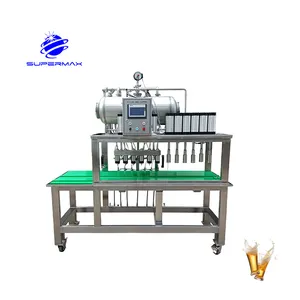 Isobaric Filler Liquid Glass Capping Manual Soda Semi Automatic Beer Bottle Filling Machine