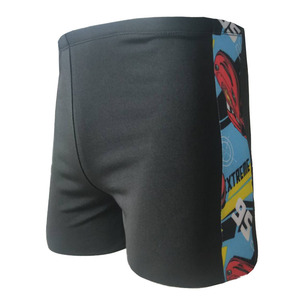Men's Swim <b>Trunks</b> Color Blocked <b>Black</b> Plus Size Swimming Water Sports Knitted Fabric Adult Wear - Product Image 2