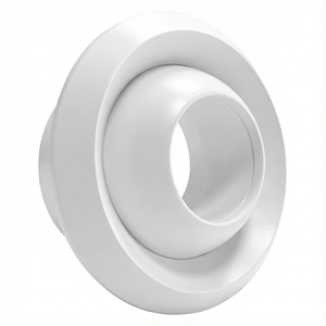 कार्यालय, होटल और एचवीएसी सिस्टम के लिए आसान स्थापना राउंड एल्यूमीनियम छत डिफ्यूज़र-एडजस्टेबल एसी नोजल ग्रिल - Product Image 2