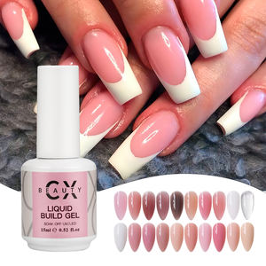 Chiodo all'ingrosso trasparente gelatina di latte liquido Gel UV personalizzato etichetta privata Nail <span class=keywords><strong>Builder</strong></span> Extension Gel <span class=keywords><strong>Builder</strong></span> In una bottiglia - Product Image 1