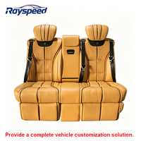 Sofá Cama Turco de Lujo con Carga Inalámbrica para Auto, Asiento Trasero Multifuncional para VCLASS V260 W447 Vito