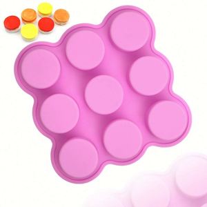 Moule en silicone écologique à 9 cavités cylindriques pour la fabrication de savons, bougies, bonbons et gâteaux, réutilisable, pour usage domestique, OEM/ODM - Product Image 1