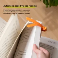 Marque-page vierge en silicone simple pour livres, support de page mémoire, outil de lecture avec suivi automatique et enregistrement automatique des pages