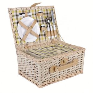 Fruits Storage Wicker China Wholesale Folding Picnic <span class=keywords><strong>Basket</strong></span> For 2 Person - Product Image 2