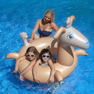 Flotador Inflable de PVC Resistente con Forma de <span class=keywords><strong>Cabra</strong></span>, Anillo de Natación, Balsa de Agua con Forma de Animal, Tubo para Adultos y Niños, Fiesta en la Playa de Verano - Product Image 4