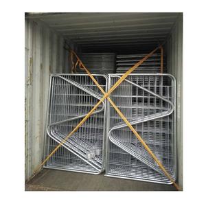 6-14ft tubo tondo in acciaio zincato recinzione fattoria cancello allevamento rurale bestiame porta principale Ranch cancelli d'ingresso per bovini mucca - Product Image 2