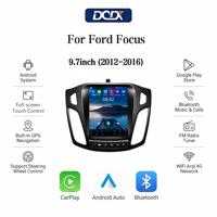 Radio para Auto con Pantalla Vertical Tesla de 9.7 Pulgadas para Ford Focus (2012-2016), con Unidad Principal Multimedia Inalámbrica Android Auto y CarPlay, GPS