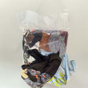 Trapos de Camiseta Reciclados para Uso Industrial IMPA 232909, Trapos de Algodón 100% de Colores Mezclados, Trapos para Limpiar Máquinas para Uso Industrial - Product Image 1