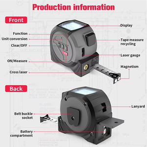 Anticorrosion Retractable Ruler Wear-Resistant Steel Tape <strong>Measure</strong> Laser <strong>Distance</strong> <strong>Meter</strong> - Product Image 4