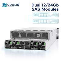 Boîtier de stockage direct Lenovo ThinkSystem D4390 4U 90 baies 24G SAS JBOD DAS pour l'entreprise, extension de stockage haute densité