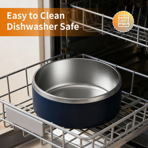 Tazón Doble de Acero Inoxidable Personalizado para Perros, Tazón para Comida y Agua, Aislado al Vacío, Comedero para Mascotas - Product Image 6