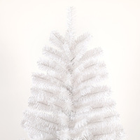 Sapin de Noël artificiel en cèdre blanc, PVC transparent/blanc, lumières incandescentes réalistes de haute qualité, utilisation intérieure/extérieure