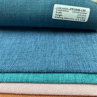 Tissu d'ameublement en polyester imitation lin pour canapé, chaise, coussin, meubles et décoration intérieure - Vente en gros