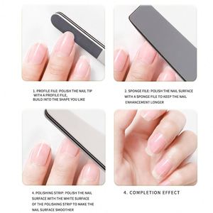 <span class=keywords><strong>3</strong></span>-in-1 nagelvijlspons zwart/wit/grijs, multi-zijdig, voor het gladmaken & polijsten van natuurlijke & gel nagels - Product Image 4