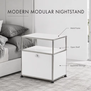 Armadio con Singolo Scomparto in Acciaio Inossidabile Durevole, Design Modulare Moderno per Soggiorno, Arredamento per Casa e Hotel - Product Image 2