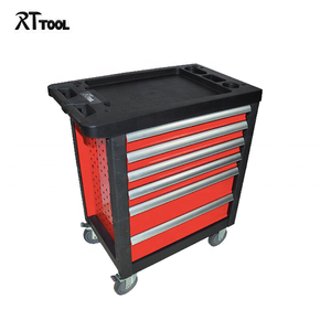 RTTOOL 674pcs Tool Box Garage Trolley Workshop Rolling Tool Chest With Drawers