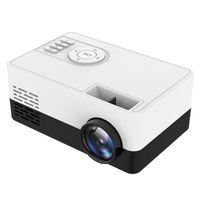 Ventes en gros de projecteurs mini LED domestiques J15 1920 x 1080P HD avec support trépied, type de prise : prise UK (noir et blanc)
