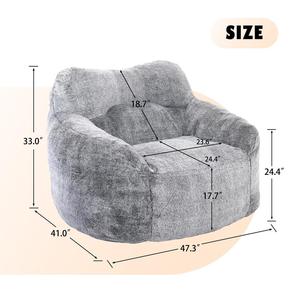 Canapé géant en forme de pouf, confortable, rempli de mousse, fauteuil relaxant, pouf pour enfants et adultes, canapé en mousse - Product Image 5