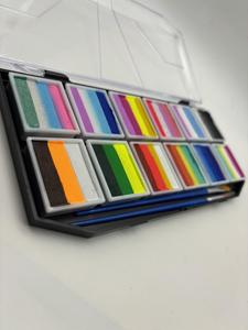 Chuyên Nghiệp Mới Có Thể Giặt Nghệ Thuật Đảng Mỹ Phẩm Màu Bút Kẻ Mắt Trang Điểm Chia Bánh Mặt Sơn 12 Màu Set - Product Image 6