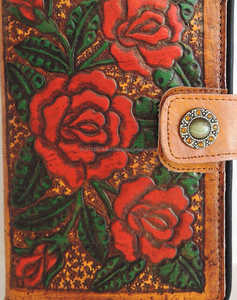 Meilleure vente pochette en cuir de fourrure de style vintage portefeuille en cuir sculpté pour les femmes sac à main conçu à la mode - Product Image 2