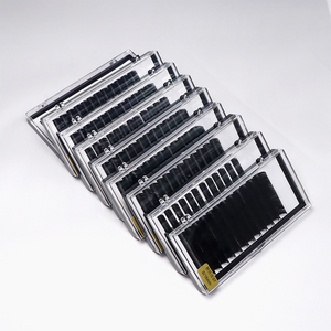 Estensioni per <span class=keywords><strong>ciglia</strong></span> piatte fai-da-te Super morbide di lusso più nere vassoi <span class=keywords><strong>prodotti</strong></span> estensione per <span class=keywords><strong>ciglia</strong></span> in Cashmere coreano opaco scuro di alta qualità - Product Image 5